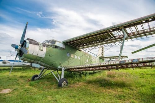 Retired airplane